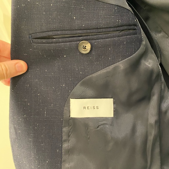 Reiss Blazer - Navy Blue / Speckled - Size 40R - Excellent Condition - Picture 8 of 10